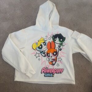 Powerpuff Girls White Hoodie for Kids